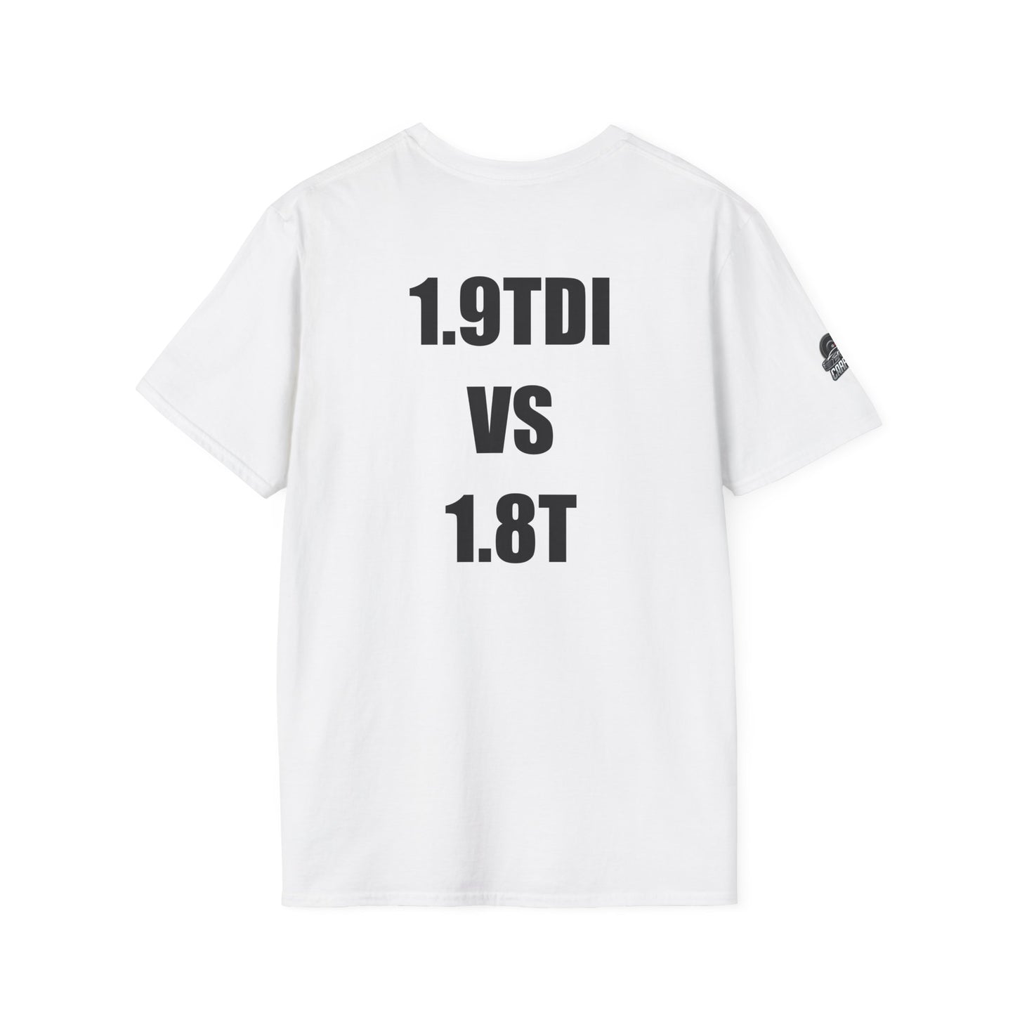 Мъжка тениска "1.9ТDI vs 1.8T"