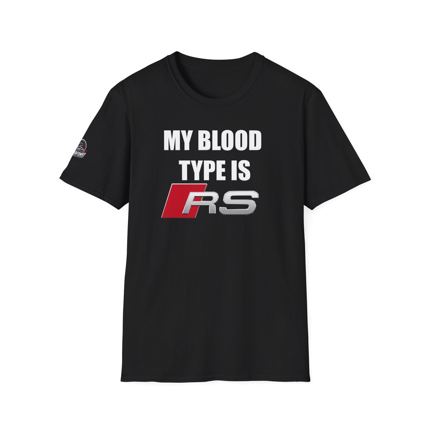 Мъжка Тениска Audi "My blood type is RS"