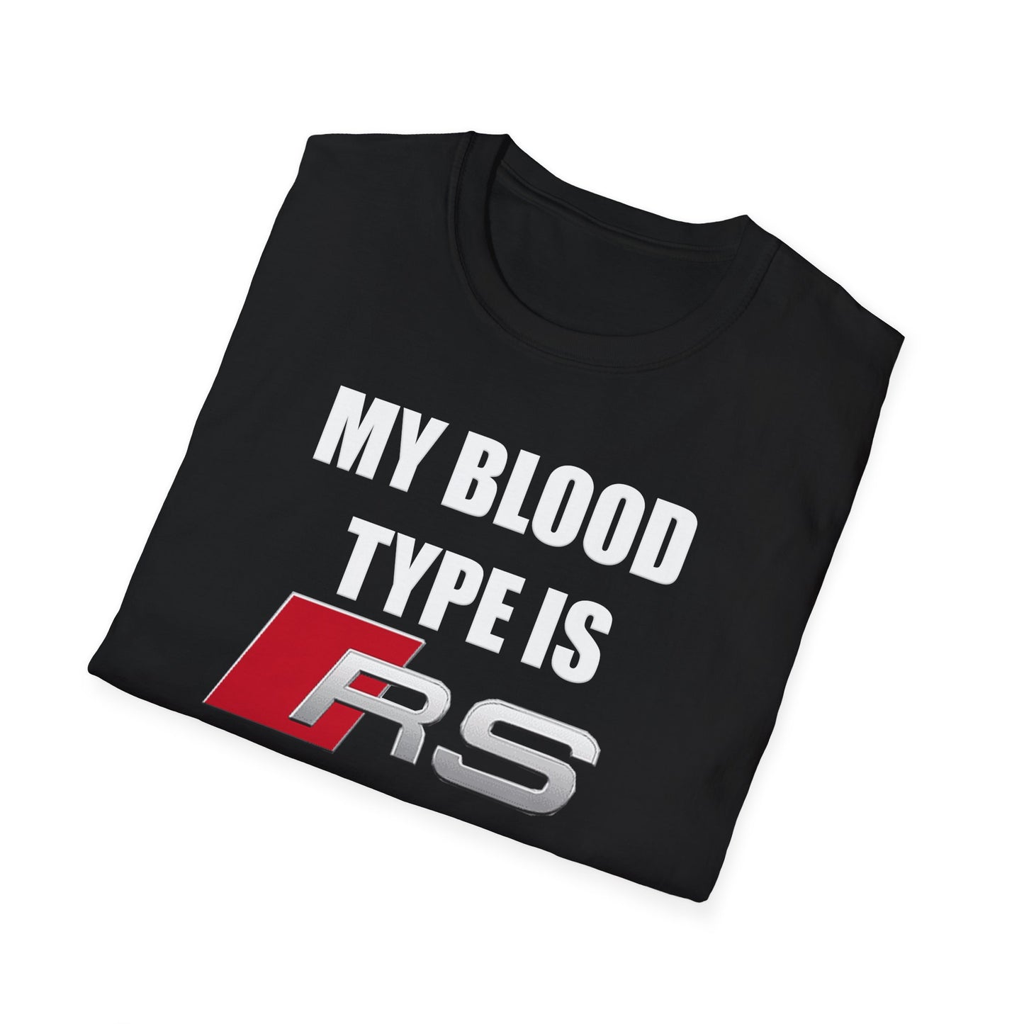 Мъжка Тениска Audi "My blood type is RS"