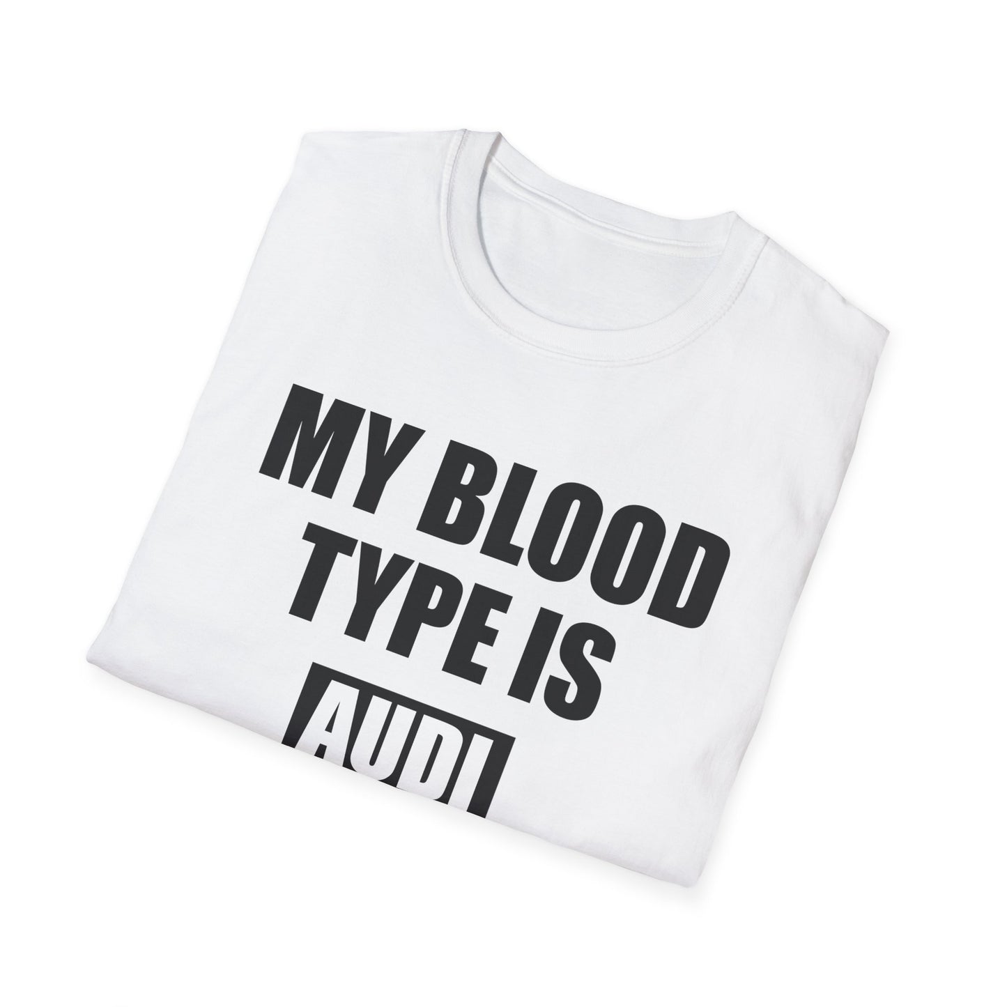 Мъжка Тениска Audi "My blood type is Audi"