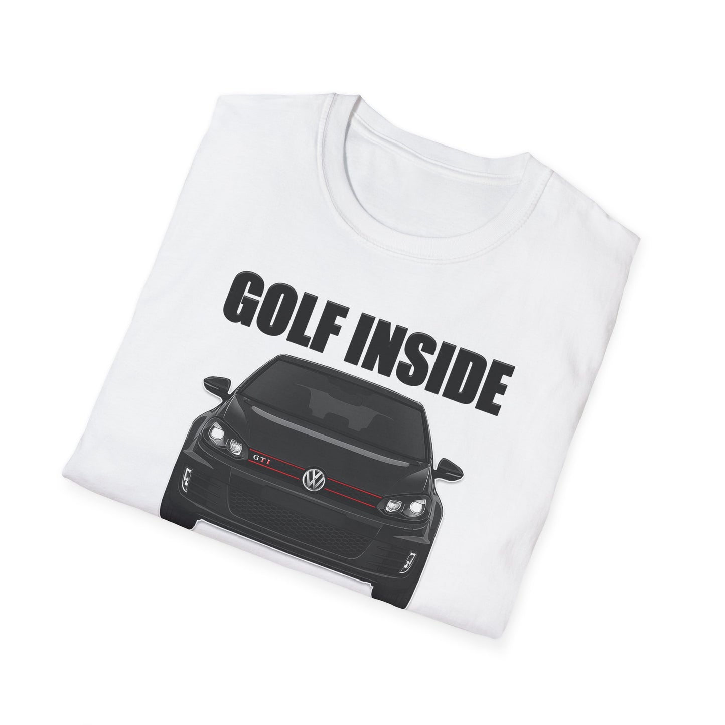 Мъжка Тениска Volkswagen "Golf inside, fear outside"
