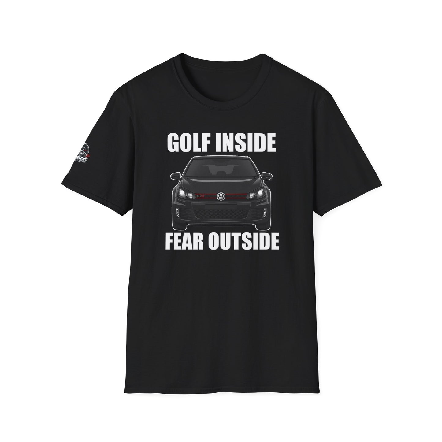 Мъжка Тениска Volkswagen "Golf inside, fear outside"