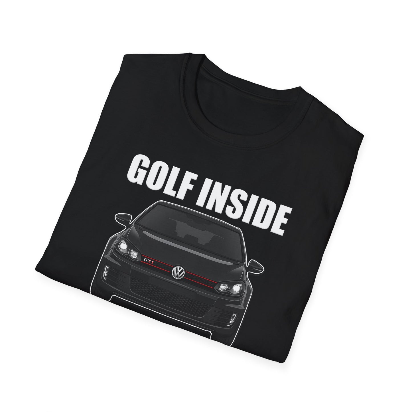 Мъжка Тениска Volkswagen "Golf inside, fear outside"