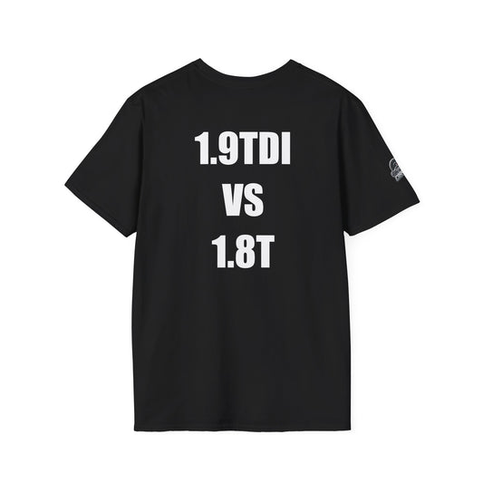 Мъжка тениска "1.9ТDI vs 1.8T"