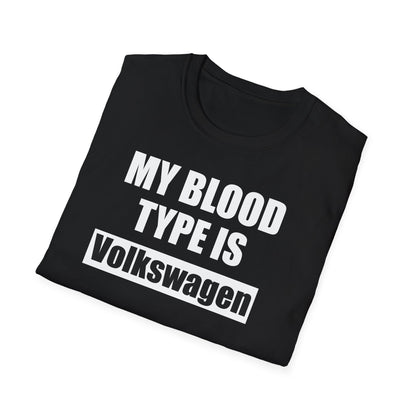 Мъжка Тениска Volkswagen "My blood type is Volkswagen!"