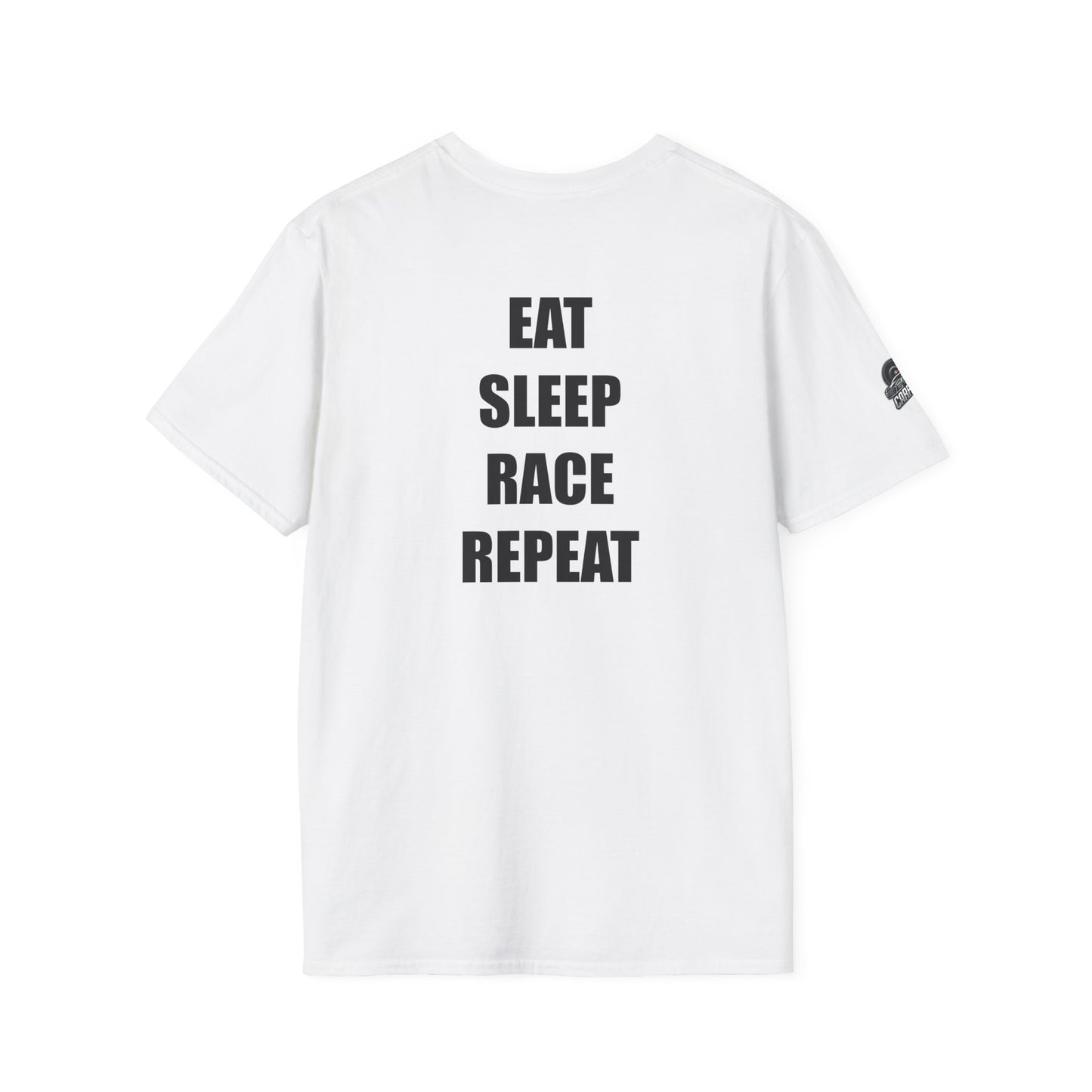 Мъжка тениска "Eat, Sleep, Race, Repeat"