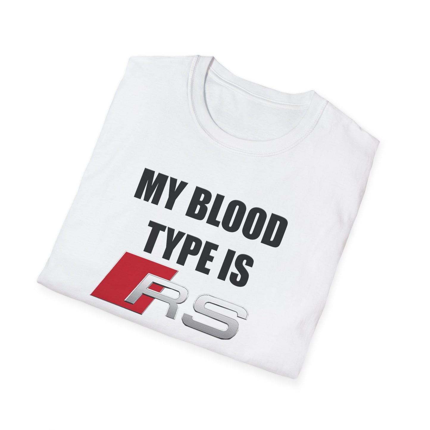 Мъжка Тениска Audi "My blood type is RS"