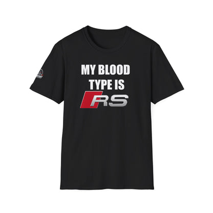 Мъжка Тениска Audi "My blood type is RS"