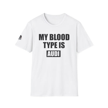 Мъжка Тениска Audi "My blood type is Audi"