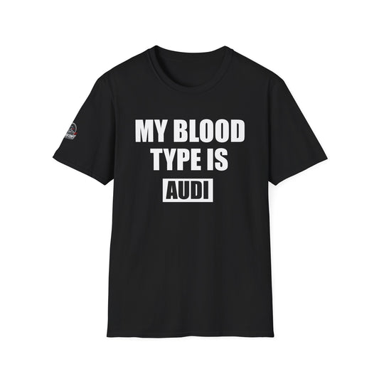 Мъжка Тениска Audi "My blood type is Audi"